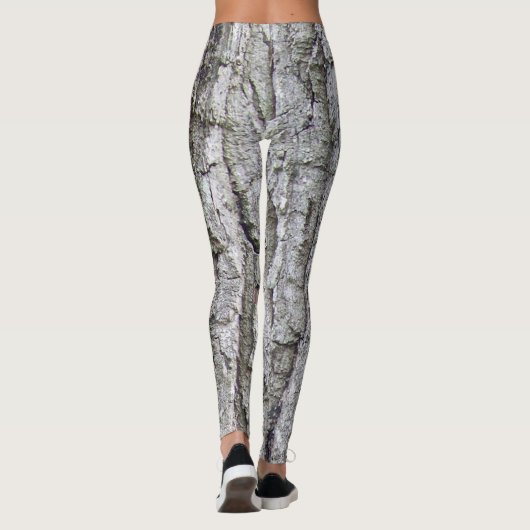 Baum 5 - Eichenbaumrinde Leggings (Rückseite)