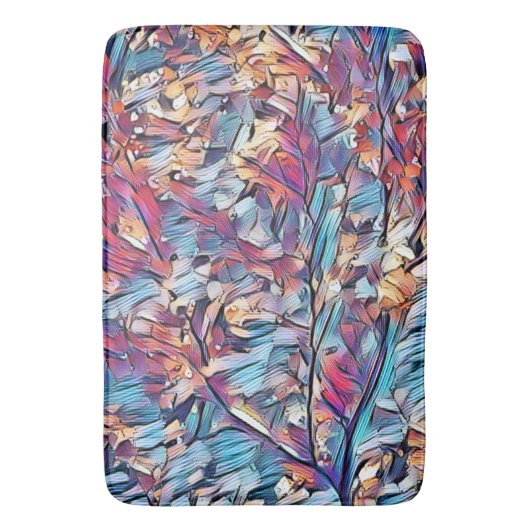 BAUM ABSTRAKT BADEMATTE (Vorderseite Vertikal)