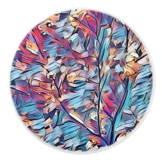 BAUM ABSTRAKT KERAMIKKNAUF (Vorderseite)