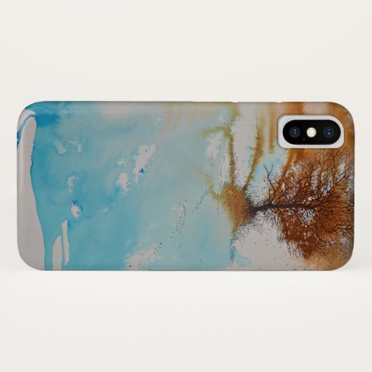 Baum Abstrakte Malerei Landschaft Kunst Case-Mate iPhone Hülle (Rückseite (Horizontal))