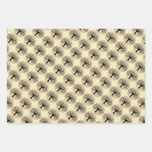 Baum Abstrakte Natur Kunst Geschenkpapier Set (Vorderseite 2)