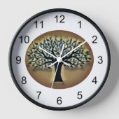 Baum Abstrakte Natur Kunst Uhr (Vorderseite)