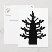 Baum, afrikanisch zeichnend postkarte (Vorne/Hinten)