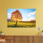 Baum am Feuer Leinwanddruck (Insitu (Wohnzimmer))