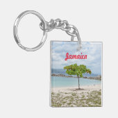BAUM AM STRAND VON JAMAIKA SCHLÜSSELANHÄNGER (Vorderseite links)