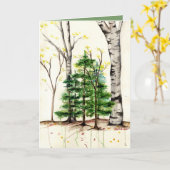 Baum-Anlass-Grußkarte Karte (Gelbe Blume)