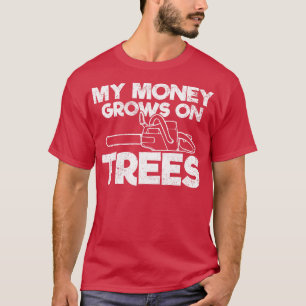 Baum Arborist Holzfäller Kettensäge T-Shirt