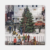 Baum auf dem Platz der Stadt Magnet (Vorne)