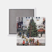 Baum auf dem Platz der Stadt Magnet (Vorderseite/Rückseite)