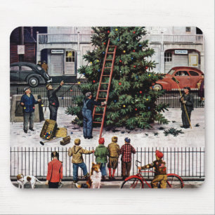Baum auf dem Stadtplatz Mousepad