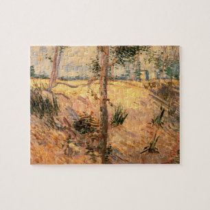 Baum auf einem Feld an einem sonnigen Tag von Vinc Puzzle