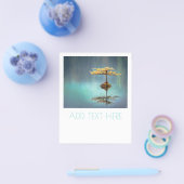 BAUM AUF EINEM FLYER AUF DER INSEL MIT KUNSTBEWERT (Einzeln)