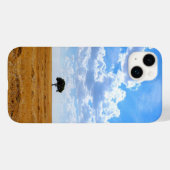 Baum auf einem geernteten Weizenfeld Case-Mate iPhone Hülle (Rückseite (Horizontal))