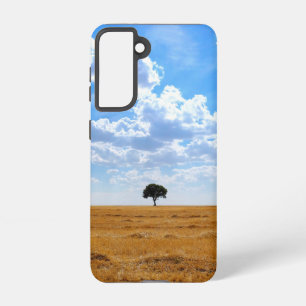 Baum auf einem geernteten Weizenfeld Samsung Galaxy Hülle