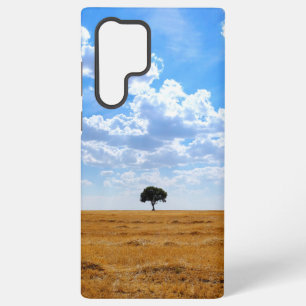 Baum auf einem geernteten Weizenfeld Samsung Galaxy Hülle