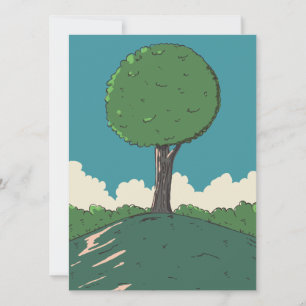 Baum auf einem Hügel