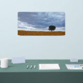 Baum auf einem leeren Feld Banner (Messe)