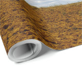 Baum auf einem leeren Feld Geschenkpapier (Rolleneckpunkt)