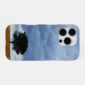 Baum auf einem leeren Feld iPhone Hülle (Rückseite (Horizontal))