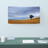 Baum auf einem Weizenfeld Banner (Messe)