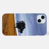 Baum auf einem Weizenfeld iPhone Hülle (Rückseite (Horizontal))