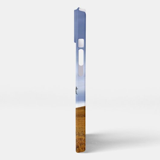 Baum auf einem Weizenfeld iPhone Hülle (Linke Seite)