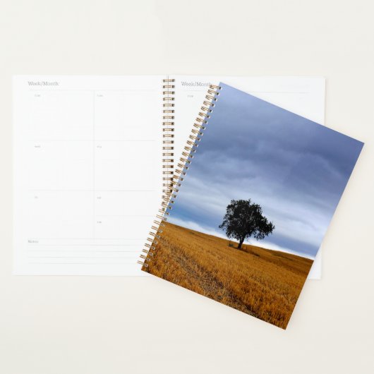 Baum auf einem Weizenfeld Planer (Anzeige)
