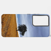 Baum auf einem Weizenfeld Samsung Galaxy Hülle (Linke Seite)