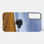 Baum auf einem Weizenfeld Samsung Galaxy Hülle (Rückseite (Horizontal))