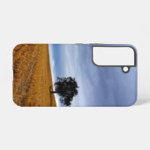 Baum auf einem Weizenfeld Samsung Galaxy Hülle (Rückseite (Horizontal))