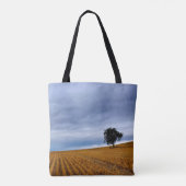 Baum auf einem Weizenfeld Tasche (Rückseite)
