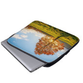 Baum auf Feuer Laptopschutzhülle (Vorne Knopf)