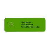 Baum auf grünem Hintergrund (Vorne)