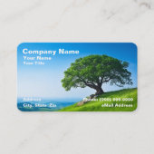 Baum auf Hügel gegen Clear Blue Sky Visitenkarte (Vorderseite)