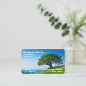 Baum auf Hügel gegen Clear Blue Sky Visitenkarte (Stehend Vorderseite)