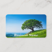 Baum auf Hügel gegen Clear Blue Sky Visitenkarte (Vorderseite)
