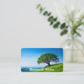 Baum auf Hügel gegen Clear Blue Sky Visitenkarte (Stehend Vorderseite)