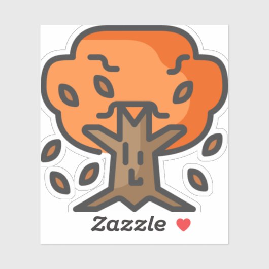 Baum Aufkleber (Blatt)