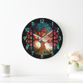 Baum aus festem Glas Große Wanduhr (Zuhause)