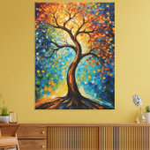 Baum aus Glas Leinwanddruck (Insitu (Wohnzimmer))