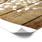 Baum aus Holz Poster (Ecke)