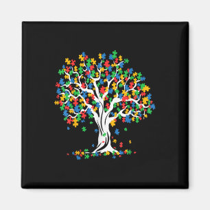Baum Autismus Aufklärung Monat Sonnenstich Magnet