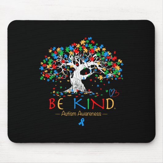 Baum Autismus Bewusstsein Monat Puzzle Asd Sup Mousepad (Vorne)