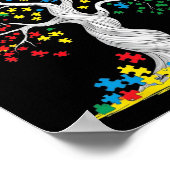 Baum Autismus Bewusstsein Poster (Ecke)