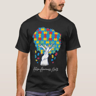 Baum Autismus Bewusstsein Puzzle Autistische Kinde T-Shirt