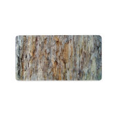 Baum Bark Textur Detail Adressaufkleber (Vorne)