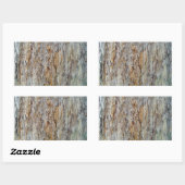 Baum Bark Textur Detail Rechteckiger Aufkleber (Blatt)