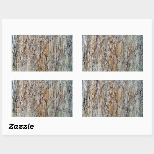 Baum Bark Textur Detail Rechteckiger Aufkleber (Blatt)