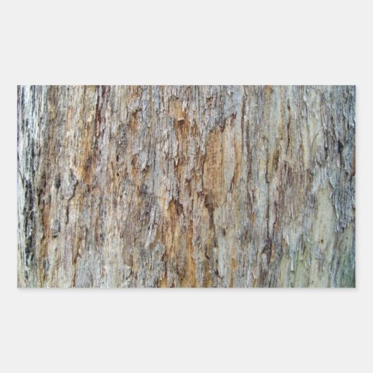 Baum Bark Textur Detail Rechteckiger Aufkleber (Vorderseite)