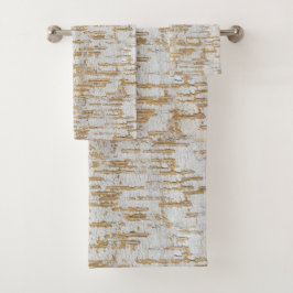 Baum-Barken-abstraktes natürliches Muster Badhandtuch Set